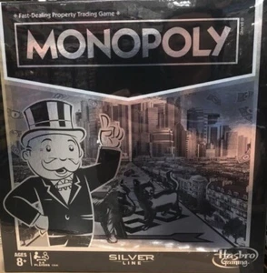 Monopoly Silver Line Exclusive Premium Board Game (BRAND NEW) - Picture 1 of 6