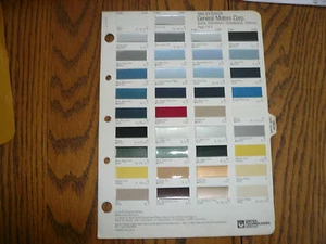 1985 General Motors United Tech Colors Chips Chevy Buick Olds Pontiac - Picture 1 of 2