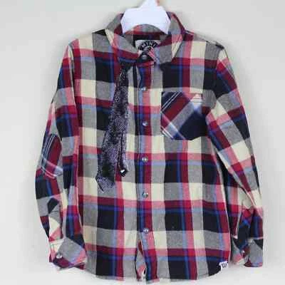 Mini Shatsu Flannel Cozy Button Down Shirt. - Image 1 of 4