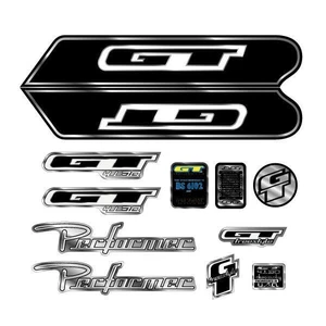 GT - 2001 Performer -black on chrome decal set - Old school bmx - Picture 1 of 1
