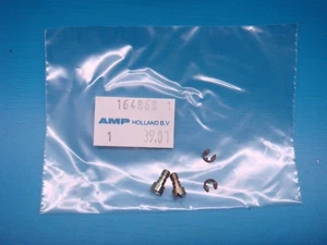 (5) 164868-1 AMP TYCO Jackscrew Kit Slotted Screw 4-40 w/ E-Ring AMPLIMITE NEW - Picture 1 of 3