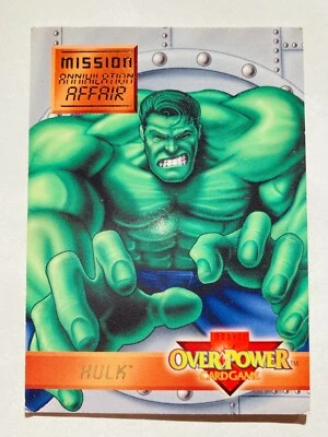 1995 X-men Hulk ' 95 Over Power Trading Card Game No. 7of7 Rare F/S - Image 1 of 4