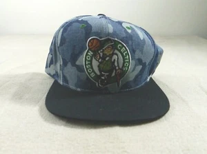 Boston Celtics Hat Cap Snap Back Blue Camo Basketball Mitchell Ness Mens - Picture 1 of 12
