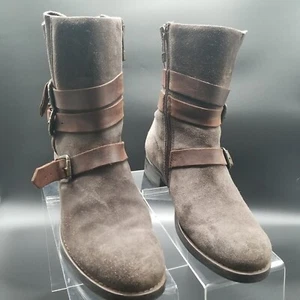 Alberto Fermani Brown Suede  Ankle Boots Womens Sz 7 - Picture 1 of 10