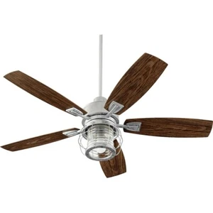 Quorum Galveston 1 Light Ceiling Fan, Galvanized - 13525-9 - Picture 1 of 1