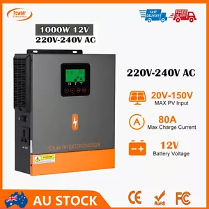 PowMr 12V 1000W MPPT Solar Hybrid Inverter Charger 150V 80A For caravan cabin CN - Picture 1 of 11