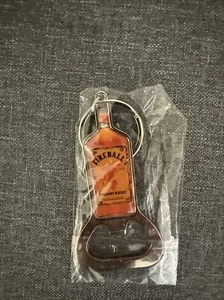 New Fireball Cinnamon Whiskey Key Chain/Bottle Opener Brand New Sealed - Picture 1 of 2