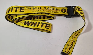 Off White 5400 LBS Classic Mini Industrial Belt Authentic Yellow/Black 78" Long - Picture 1 of 5