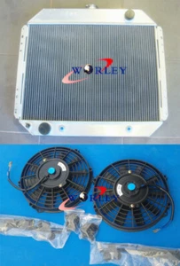 Alloy Radiator+FAN FORD F100 F150 F250 F350 V8 1967-1981 1971 1972 1973 1974 - Picture 1 of 6