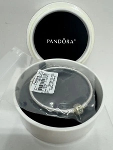 PANDORA Jewelry Women's Silver Bracelet 590702HV+Porcelain Round Jewelry Box - Picture 1 of 7
