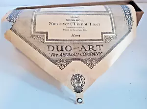 Duo-Art piano roll 101965 Non e ver Tis not True Mattei... repaired see photo - Picture 1 of 2