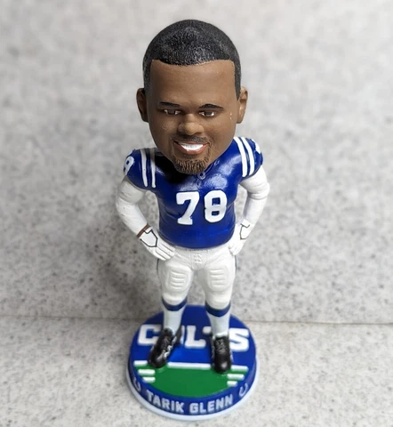 Tarik Glenn #78 - Bobblehead - Indianapolis Colts - Ring of Honor  - Bobble head Cover