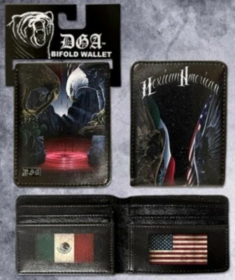 CARTERA DGA PARA HOMBRES MEXICANO AMERICANO DAVID GONZALES ART CHICANO LOWRIDER HOMIES NUEVA Foto 1 de 4