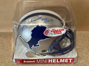 Joe Schmidt Autographed Detroit Lions Mini Helmet Hall Of Fame 1973 COA - Picture 1 of 6