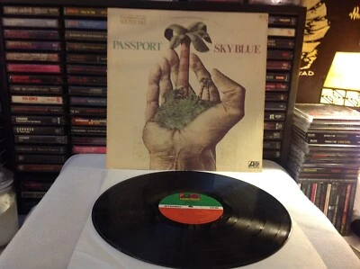 PASSPORT SKY BLUE JAZZ FUSION VINYL '78 ATLANTIC PROMO TOWER OF POWER OOP - Image 1 of 4