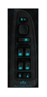 03-06 Kit de actualización de iluminación LED azul hielo para tu GM interruptores de ventana camiones SUV Foto 1 de 4