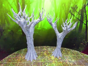 2 Dead Jungle Swamp Mangrove Trees Forest Scatter Terrain Scenery Miniature Mini - Picture 1 of 3