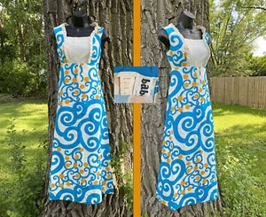 Vtg 60s 70s Baba Kea Jr Honolulu Hawaiian Mod Psychedelic Midi Maxi Dress S XS - Picture 1 of 10