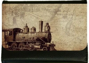 Cartera de cuero sintético Steampunk Train para dama - Imagen 1 de 4