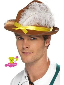 Accessorio Costume Carnevale Adulto Cappello Tirolese OktoberFest *17543 - Foto 1 di 1