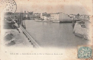 17 Île de Ré Saint-Martin-De Ré der Hafen und der Eingang zum Becken 30635 - Bild 1 von 1