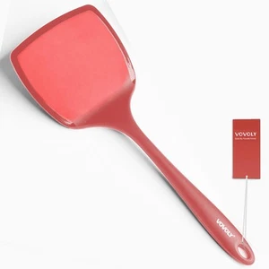 Silicone Pancake Spatula Turner with Lengthened Handle& Seamless Design, Heat... - Picture 1 of 7