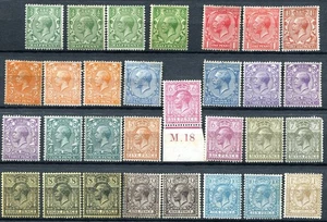 (171) 30 VERY GOOD GV 1912 ISSUE TO 1/- MOUNTED MINT SOME SHADES SG351 - SG396 - Picture 1 of 1
