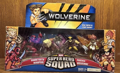 Super Hero Squad THE UNCANNY X-MEN Wolverine Phoenix Sabretooth Deadpool Foto 1 de 4