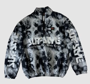 Vintage Surf Style Pullover Windbreaker Jacket Large Tie Dye Interplanetary - Picture 1 of 11
