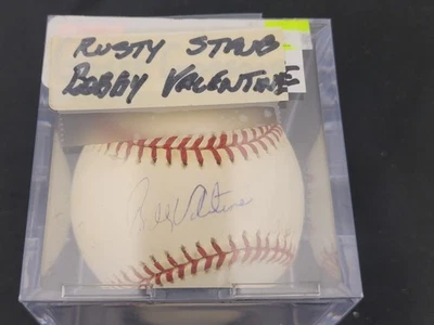 Rusty Staub and Bobby Valentine Signed Auto Baseball No COA - Image 1 of 2