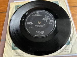 The Beatles Strawberry Fields Forever/Penny Lane 1967  UK Parlophone 7” SingleVG - Picture 1 of 9
