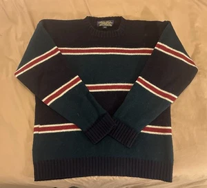 Vintage 1980s Brooks Brothers Striped Sweater Men’s Medium - Picture 1 of 6