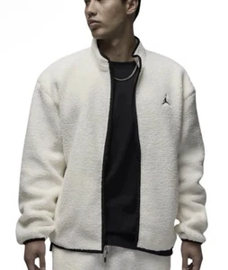 New Nike Air Jordan Flight High-Pile Fleece Sherpa FV7448-133 Men’s Size Large - Picture 1 of 5