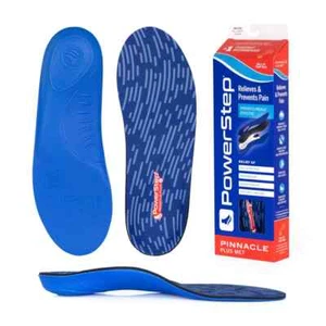 Plantillas ortopédicas para zapatos Powerstep Pinnacle Plus con almohadilla metatarsiana - Imagen 1 de 3