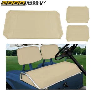 Fit For PRE-2000 DS Golf Cart 1982-2000 3X Club Car Front Seat Cover PU Leather - Picture 1 of 12