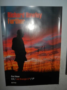 RICHARD HAWLEY FURTHER 2019 PROMO POSTER 20" x 27" APPROX - Picture 1 of 1
