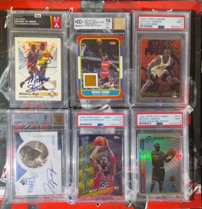 MICHAEL JORDAN Every Card Ever YOU PICK Raw Graded Rookie Auto Inserts 1996-2024 - Picture 1 of 258