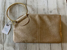 Time & Tru Small Clutch Zip Bag Purse Wristlet color LT. Gold NEW