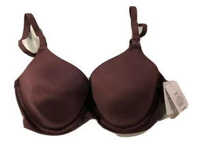 Women's Auden Nursing Full Coverage T-Shirt Bra Burgundy Mist 34DD - Picture 1 of 2