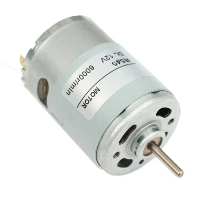 DC Motor 6V 12V 24V 12000RPM High Speed Single/Double Axis Electric Motor R545 - Image 1 of 4