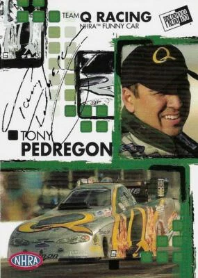 2005 Press Pass Signed / Autographed  Tony Pedregon NHRA Trading Card, Card #24  - Image 1 of 2