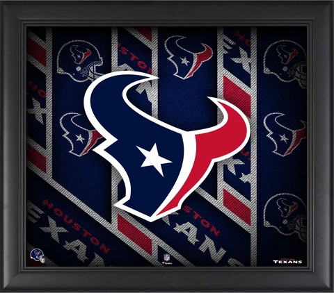 Houston Texans Framed 15" x 17" Team Threads Collage Cover