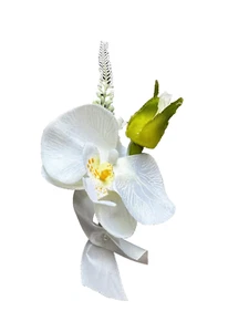 Ramo Personalizado Botón Artificial Boda Flores Seda Orquídea Ojal - Imagen 1 de 6