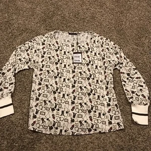 Mixed Brand Womens Size P Viscose Blend Riding Design Top Long Sleeve NWT A49 - Picture 1 of 4