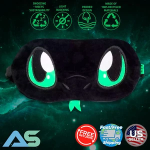 🐍 Razer Sneki Snek Eye Mask Padded Velvet Finish For BlindFold & Light Blocking - Picture 1 of 9