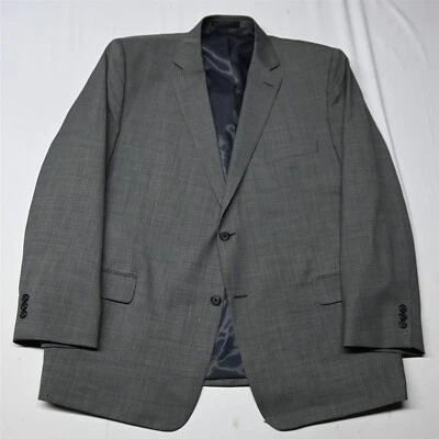 Petrocelli 50R Gray Sharkskin 100% Wool Blazer Jacket Sport Coat - Image 1 of 4