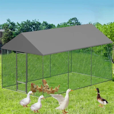 BINGOPAW XXL Hühnerstall Freilaufgehege Außengehege Freigehege Hasenstall Kleintiergehege