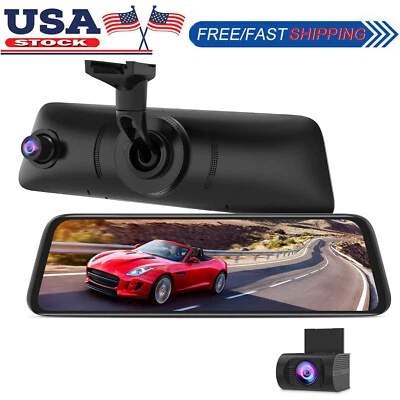 AUTO-VOX V5PRO OEM 9.35'' Front & Rear View Mirror Camera Dual HD 1080P Dash Cam