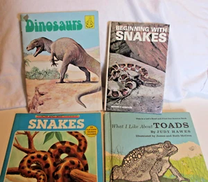 Children Science Books Lot of 4- Snakes, Toads, Dinosaurs - Picture 1 of 11