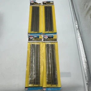 MODEL POWER HO 9" BRASS STRAIGHT TRACK #21 4PCS - LOT OF 4 - 16 PCS TOTAL NOS! - Picture 1 of 9